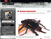Tablet Screenshot of postumano.com